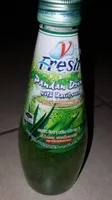 Pandan Drink with Basil seed