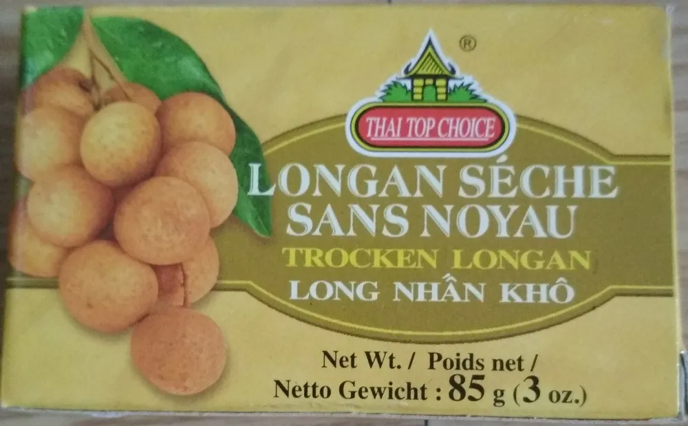Longan sèche sans noyau