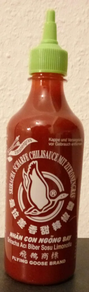Hot Chilli Lemon Grass Sauce ( light green lid )