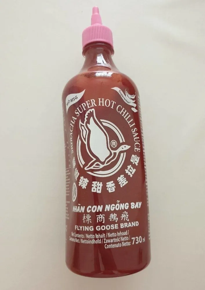 Sriracha super hot chilli sauce no msg