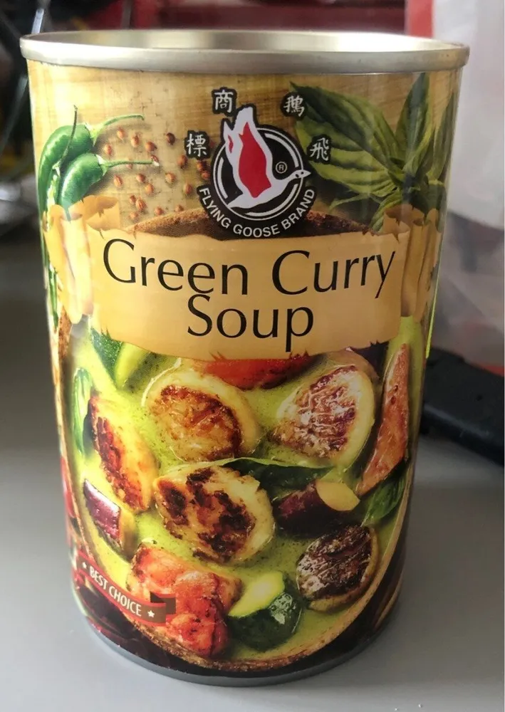 Green curry soup