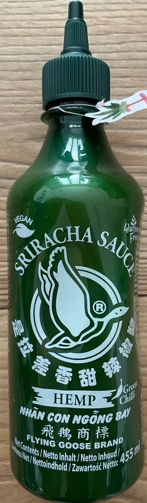 Sriracha zielona z konopiami