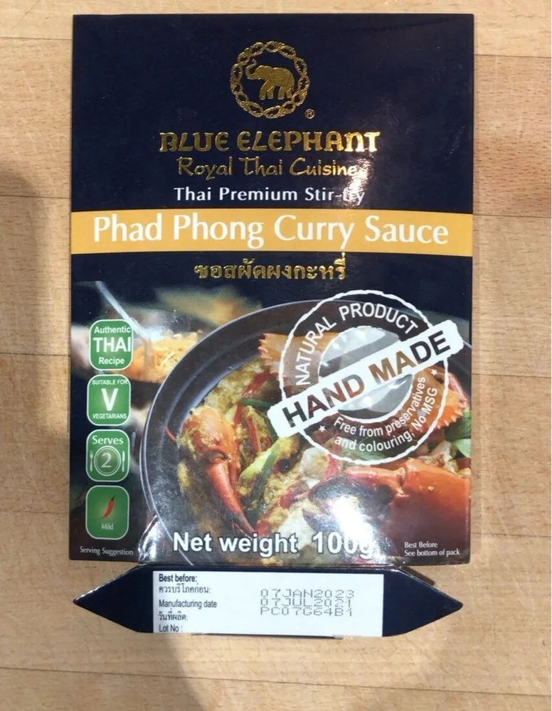 Phad phong curry sauce