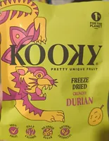 Freeze dried crunchy durian