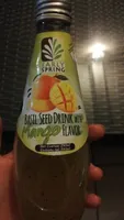 Basil seed drink with mango flavor