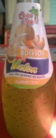 Boisson au melon avec des graines de basilic