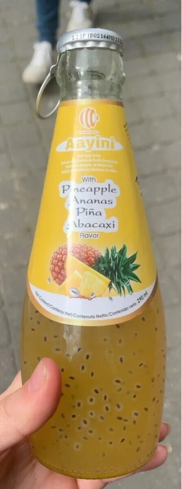Aayini Pineapple basil seed drink