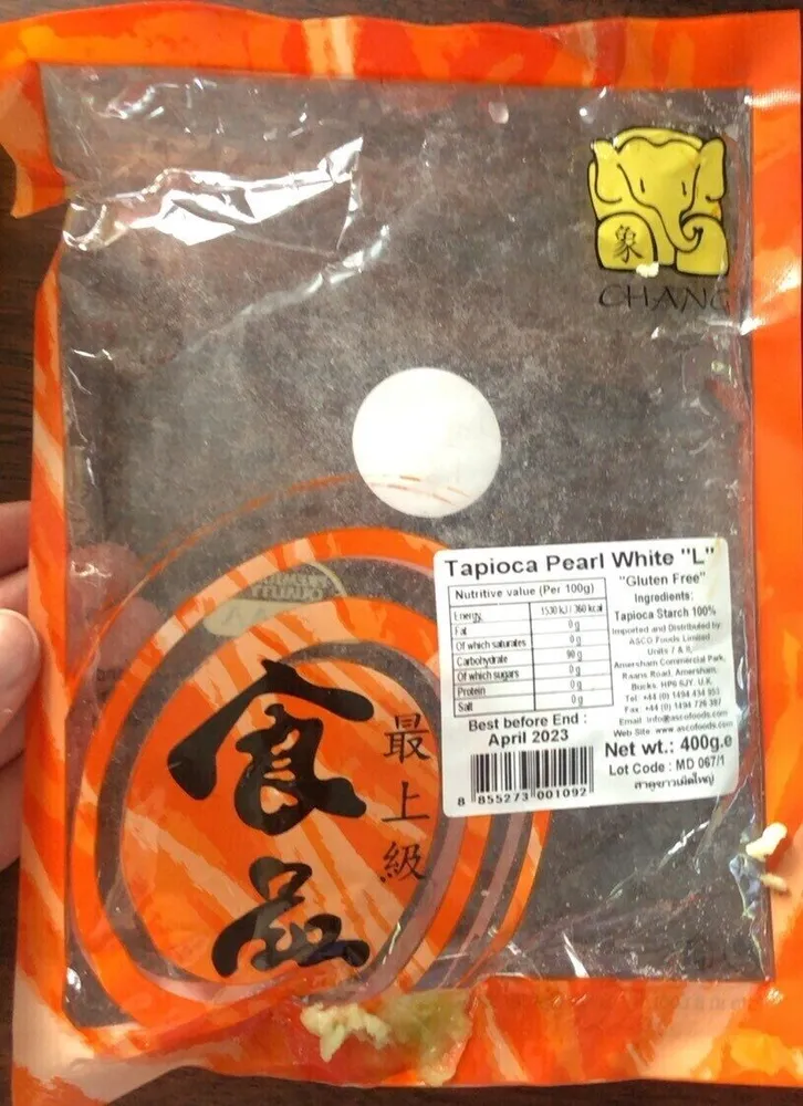 Tapioca pearl white