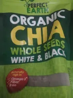 Organic chia whole seeds white and black