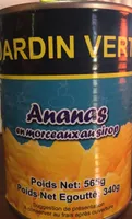 Ananas en morceaux au sirop