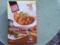 Kyckling i sötsur sås med Jasminris