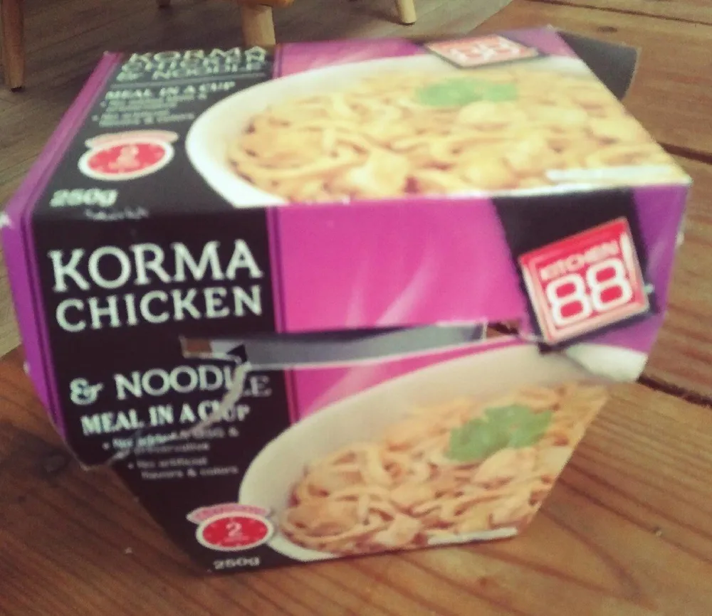Korma chicken and noodle