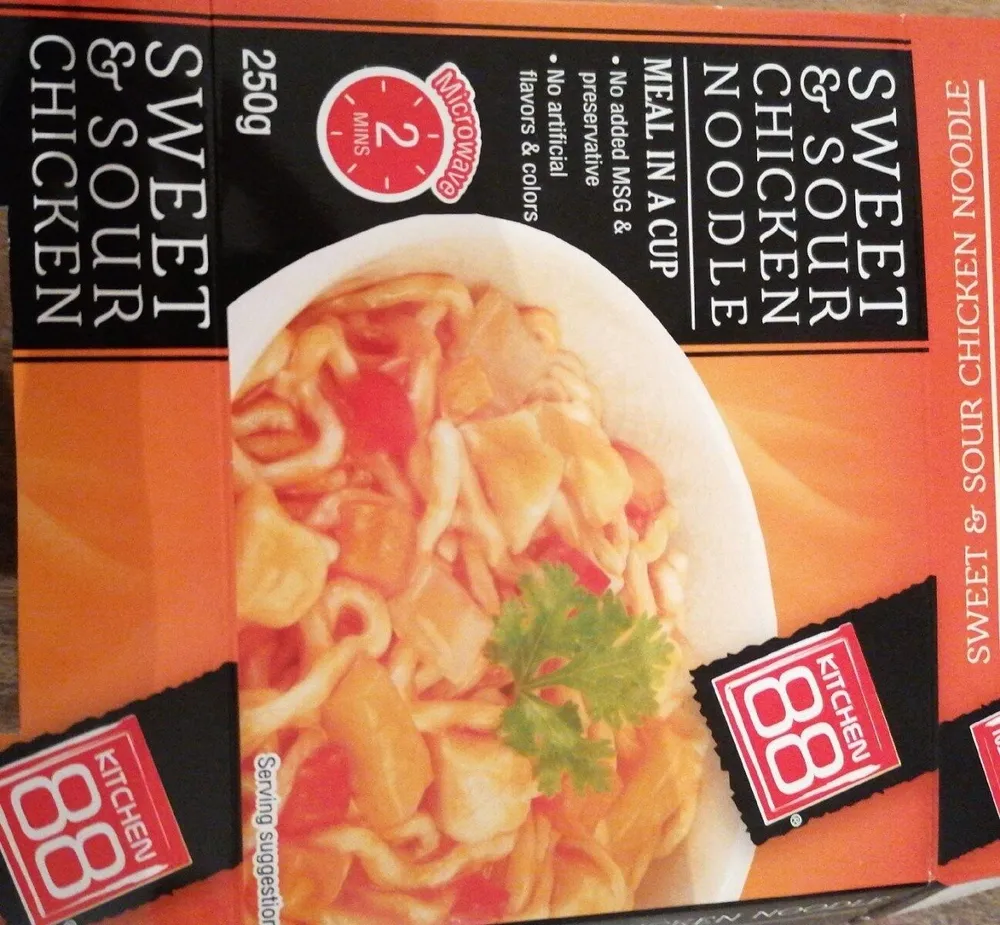 Nouilles poulet aigre-doux