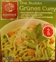 Box nouille au curry vert