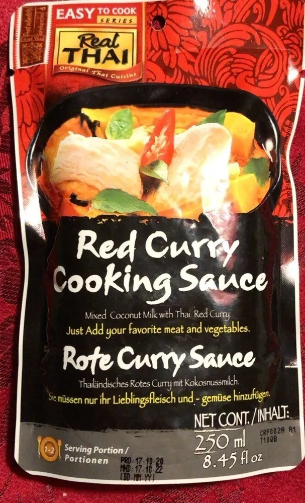 Red curry cooking souce