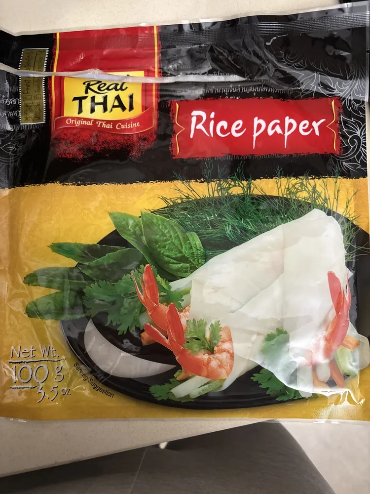 Real Thai Rice Paper 22cm Round Gluten f