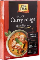 Sauce Curry Rouge et ses légumes