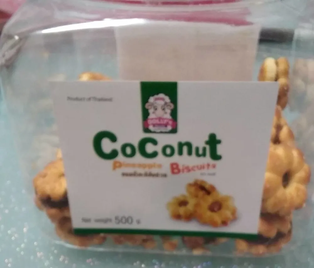 Coconut pineapple biscuits