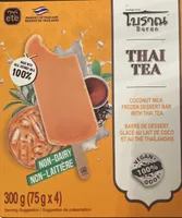 Coconut Milk Frozen Dessert Bar with Thai Tea