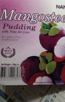 Mangosteen Pudding mit Nata de Coco