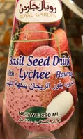 Basil seed drink with lychee flavored