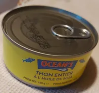 Thon  entier à l'huile de soja