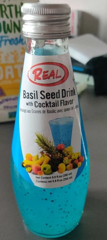 Breuvage aux Graines de Basilic avec saveur de Cocktail