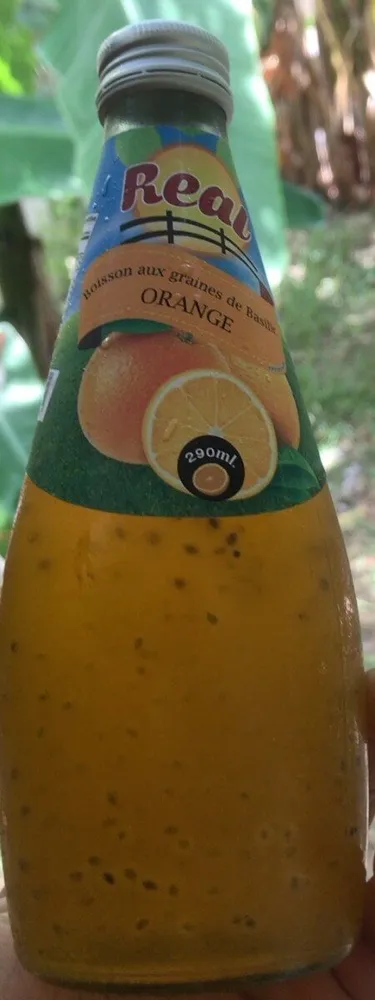 Boisson aux graines de basilic