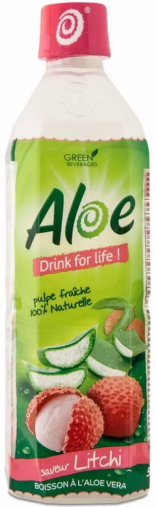 Boisson à l'aloe vera saveur litchi