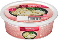 Sopa wonton de langostino y fideos