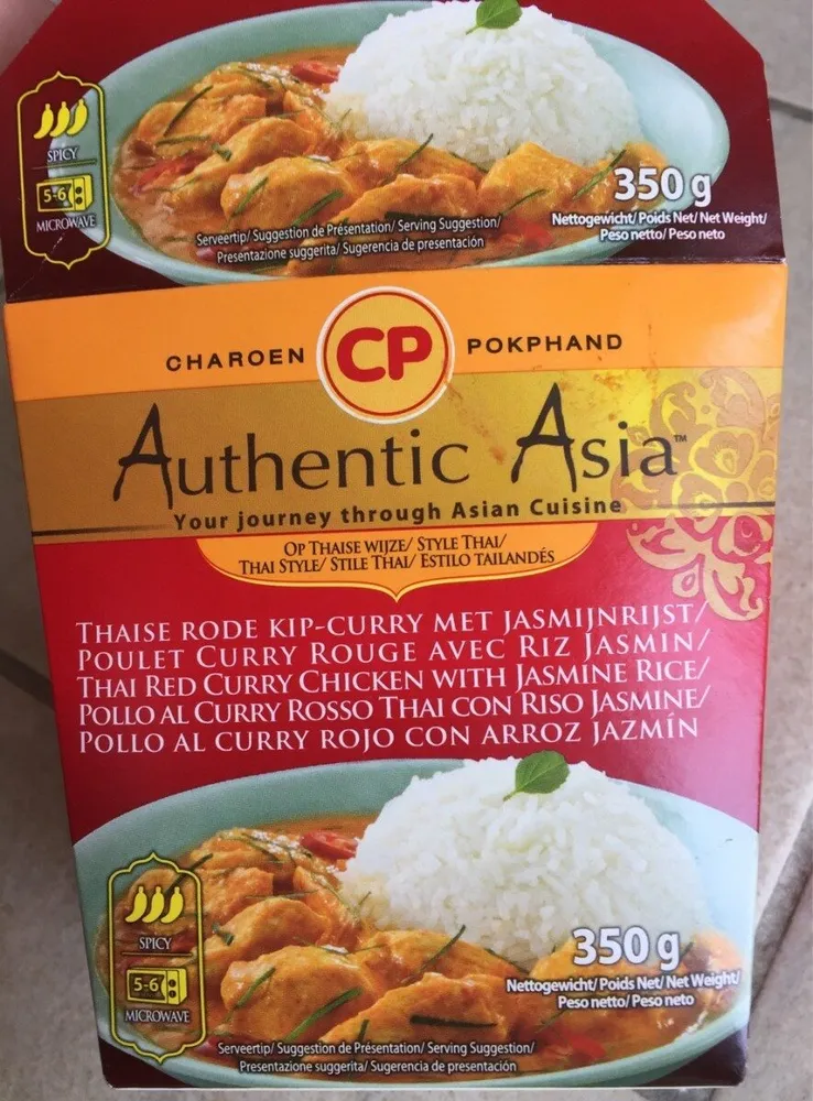 Authentic Asia (poulet curry rouge & riz jasmin)