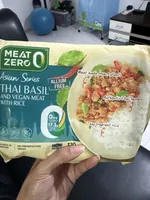 Thai Basil And Vegan Meat With Rice
