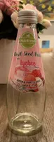 Basil seed drink with lychee