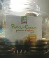 Pandan cream cookies