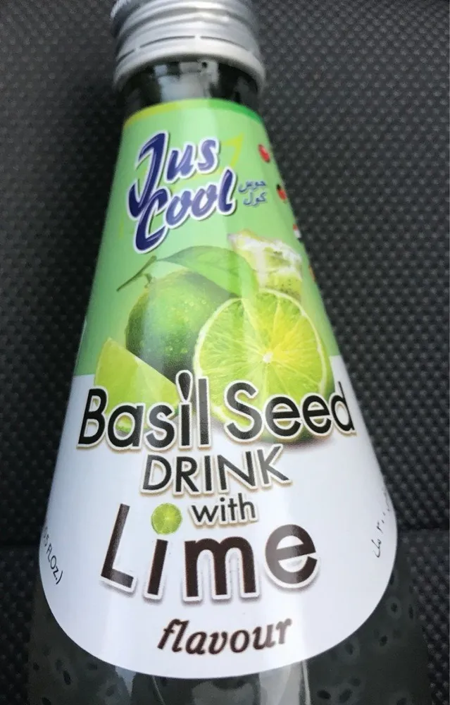 Basil seed drink with lime