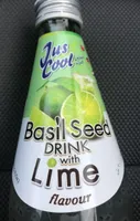 Basil seed drink with lime