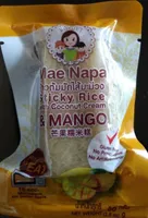 Sticky rice with coconut cream & mango