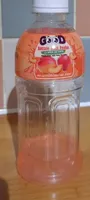 Boisson goût pêche avec nata de coco