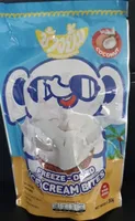 Freeze-dried ice cream bites coconut