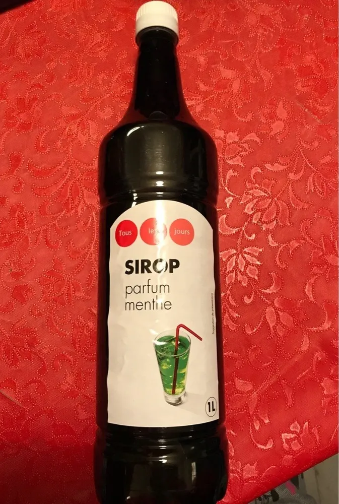 Sirop parfum menthe