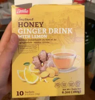Honey, ginger drink with lemon