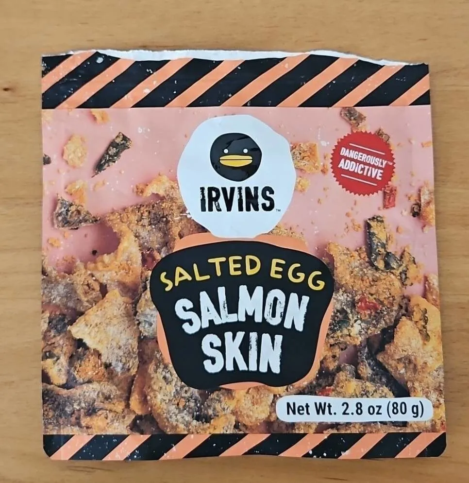 Salted Egg Salmon Skin