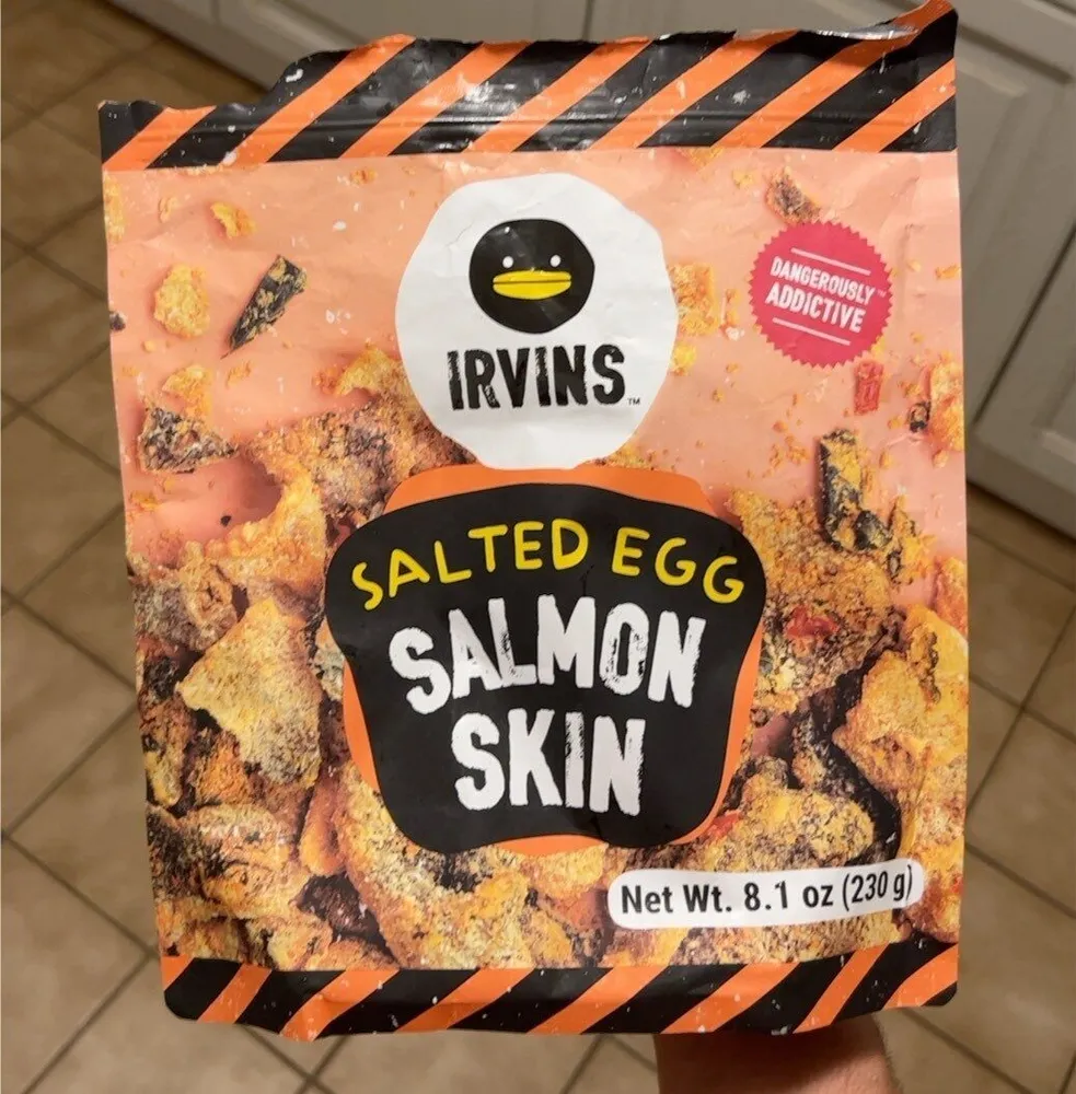 Salted Egg Salmon Skin