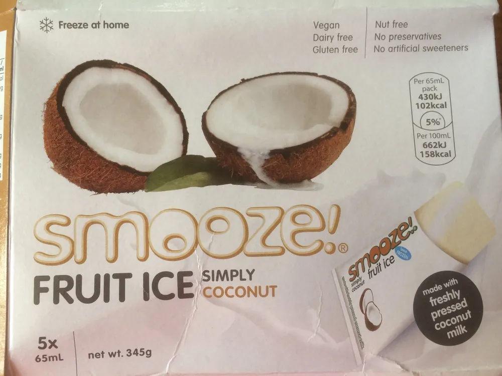 SMOOZE glace aux fruits simplement coco