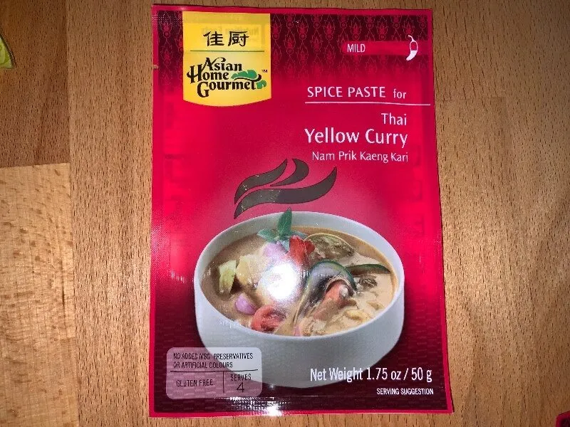 Spice Paste for Thai Yellow Curry