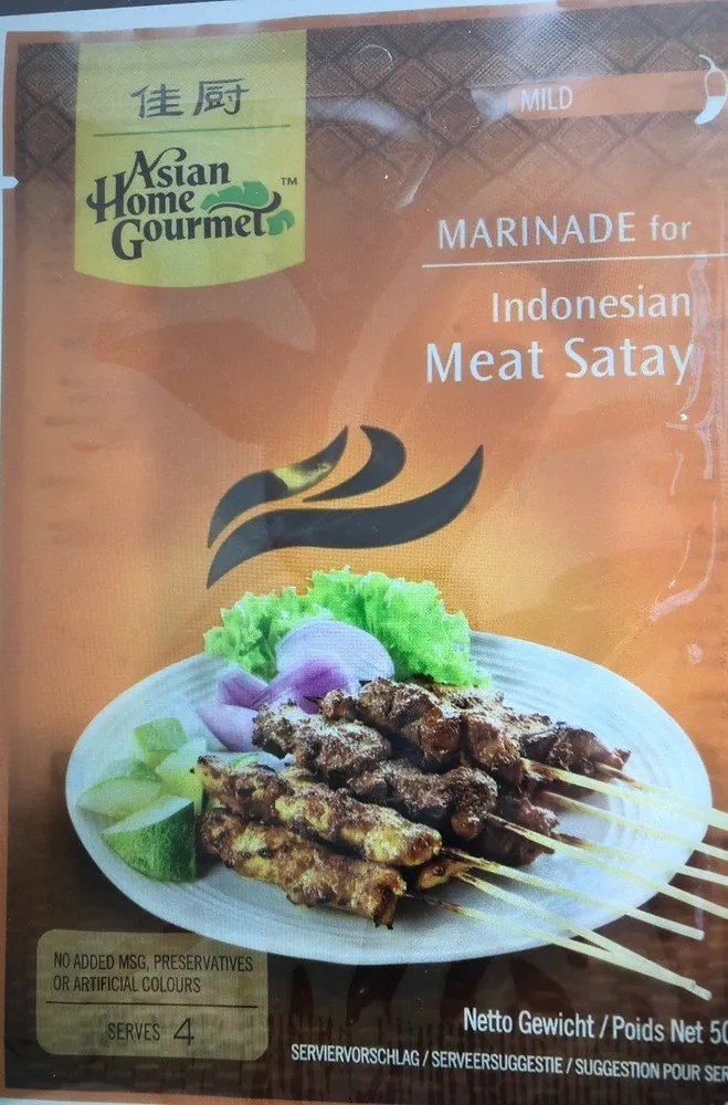 Marinade for indonesian meat satay