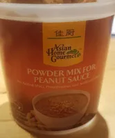 Powder mix for peanut sauce