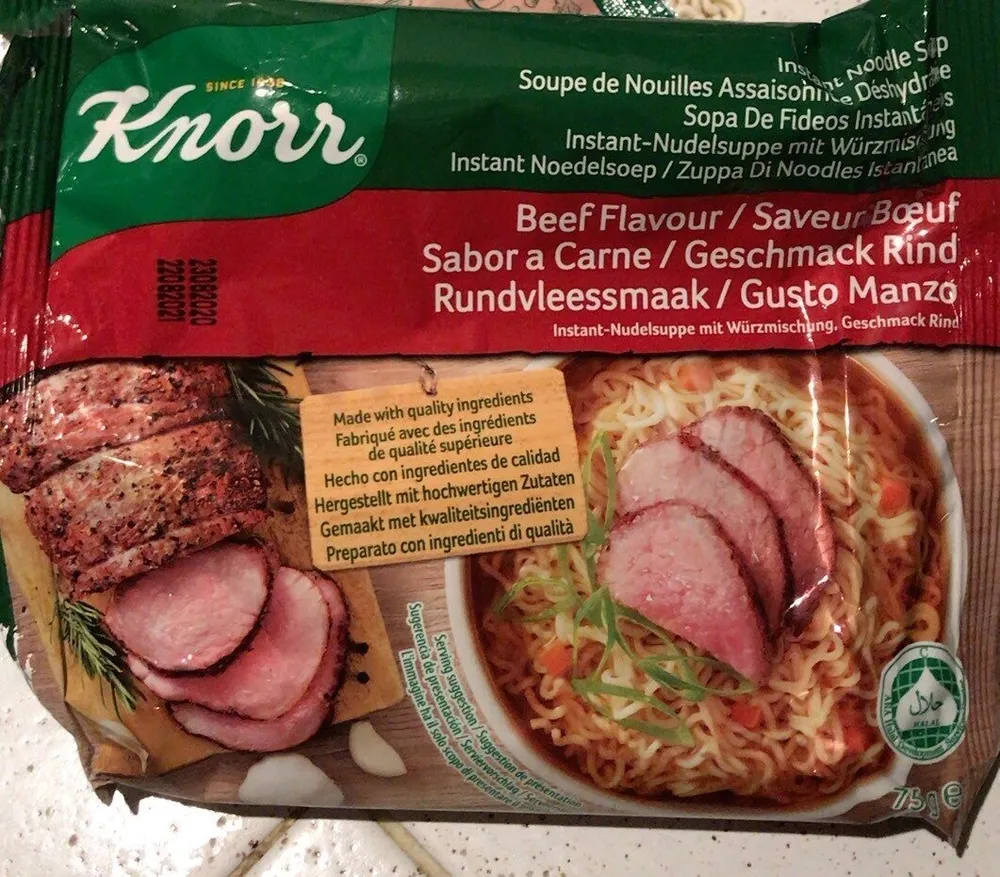 Nouilles instantannées au boeuf