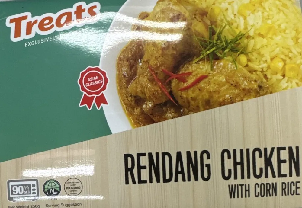Rendang Chicken With Corn Rice
