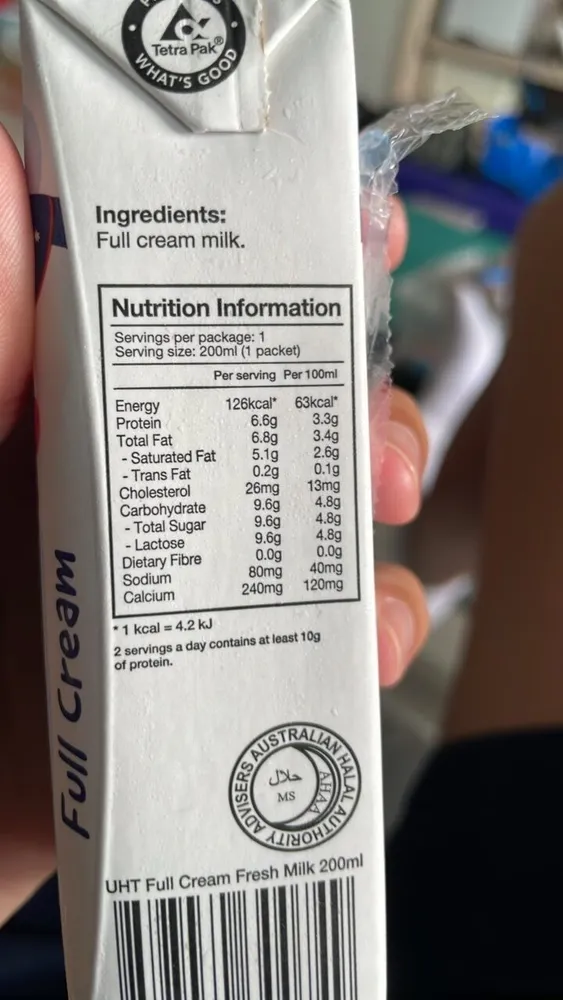 Full Cream Fresh Milk